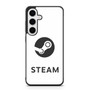 Steam Logo White Samsung Galaxy S25+ Case Steam Logo White Samsung Galaxy S25+ Case