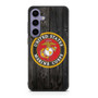 US Marine Corps in Wood Art Samsung Galaxy S25 Series Case