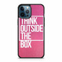 Think Outside The Box Pink Glitter iPhone 12 Pro Max Case