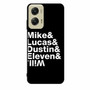 Stranger Things Mike Lucas Dustin Eleven Will Motorola Moto G Stylus 5G 2024 Case