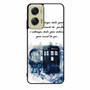 Tardis doctor who Quotes Motorola Moto G Stylus 5G 2024 Case
