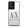 Armani exchange white Motorola Moto Edge Case