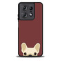 Cute French Bulldog Dark Red Motorola Moto Edge 2025 Case