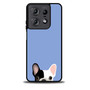 Cute French Bulldog Light Blue Motorola Moto Edge 2025 Case