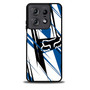 fox custom blue logo Motorola Moto Edge 2025 Case