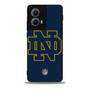 Notre Dame Fighting Irish American Football 2 Motorola Moto Edge Case