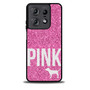 Pink Glitter Victoria's Secret Motorola Moto Edge 2025 Case