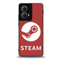 Steam Logo Red Motorola Moto Edge Case