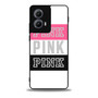 Triple Pink Victoria's secret Motorola Moto Edge Case