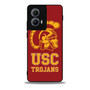 Usc Trojans logo on red Motorola Moto Edge Case