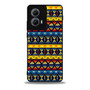 Yellow and Blue Tribal Pattern Motorola Moto Edge Case