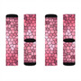 Pink Stained Glass premium unisex adult socks