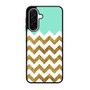 Blue Glitter Gold Chevron Samsung Galaxy A26 5G Case