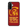 Usc Trojans logo on red Samsung Galaxy A26 5G Case