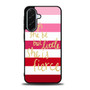 pink strip quotes Samsung Galaxy A36 5G Case
