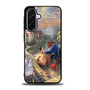 romantic beauty and the beast in their castle Samsung Galaxy A36 5G Case