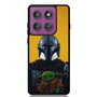 The Mandalorian Boba Fett and Baby Yoda Art Motorola Moto G Power 2025 Case