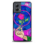 beauty and the beast rose Motorola Moto G Power Case