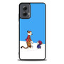 Calvin and Hobbes Wanna Make Snowman Motorola Moto G Power Case