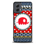 Cute Red Elephant Polkadots Aztec Motorola Moto G Power Case
