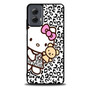 hello kitty leopard background Motorola Moto G Power Case