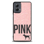 Light Glitter Pink Victoria's Secret Motorola Moto G Power Case