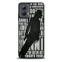 Michael Jackson Lyrics Motorola Moto G Power Case