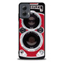Red Rolleiflex Dual lens Motorola Moto G Power Case