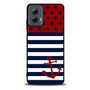 reverse american flag anchor Motorola Moto G Power Case