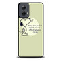 Snoopy Quotes Motorola Moto G Power Case