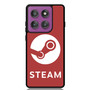 Steam Logo Red Motorola Moto G Power 2025 Case