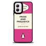 pride and prejudice penguin Book pink Motorola Moto G 5G 2024/ Moto G 5G 2025 Case