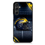 Michigan Wolverines Helmet Samsung Galaxy A55 Case