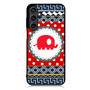 Cute Red Elephant Polkadots Aztec Samsung Galaxy A55 Case