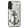 Nautica map and anchor Samsung Galaxy A55 Case