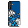 Blue Flora Motif Samsung Galaxy A55 Case