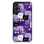 Purple Cat Collage Samsung Galaxy A55 Case
