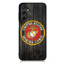 US Marine Corps in Wood Art Samsung Galaxy A55 Case