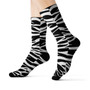 Zebra Pattern unisex adult socks