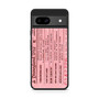 pink disneyland ticket Google Pixel 8a Case