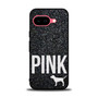 Black Glitter Victoria's Secret Google Pixel 9a Case