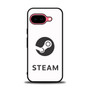 Steam Logo White Google Pixel 9a Case