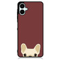 Cute French Bulldog Dark Red Samsung Galaxy A06 Case