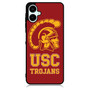 Usc Trojans logo on red Samsung Galaxy A06 Case