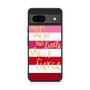 pink strip quotes Google Pixel 8a Case