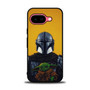 The Mandalorian Boba Fett and Baby Yoda Art Google Pixel 9a Case