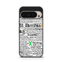 Ed Sheeran Quotes werw Google Pixel 9 Pro Case