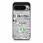 Ed Sheeran Quotes werw Google Pixel 9 Pro XL Case