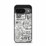 Green Day Lyrics Google Pixel 9/ Pixel 9a/ Pixel 9 Pro/ Pixel 9 Pro XL Case
