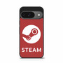 Steam Logo Red Google Pixel 9/ Pixel 9a/ Pixel 9 Pro/ Pixel 9 Pro XL Case